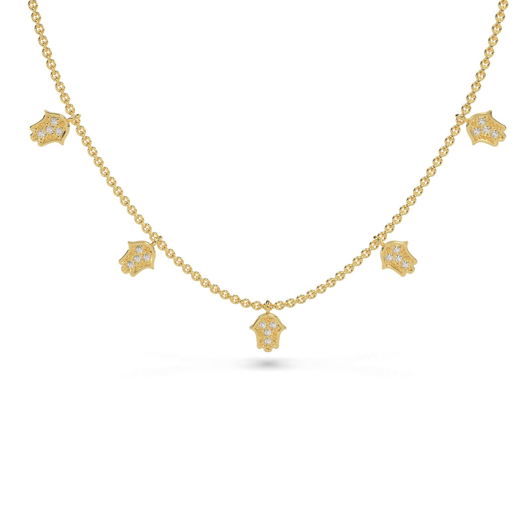 Hamsa Necklace (Natural)