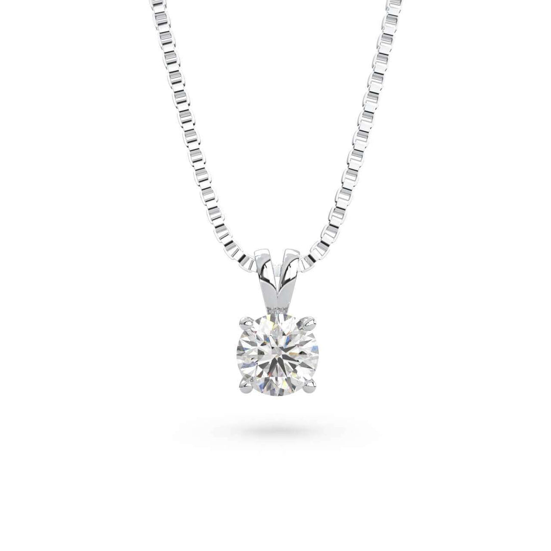 Round solo hangs necklace (Natural)