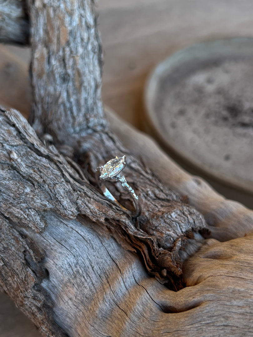 Three Stone Round Tapers