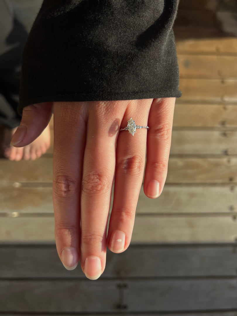 Three Stone Round Tapers