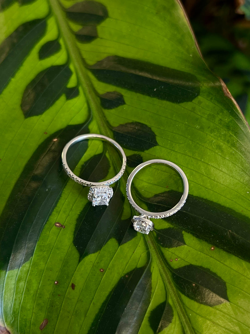 Cushion Halo Side Stones