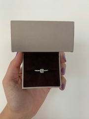 Cushion Solitaire Side Stones