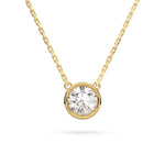 Load image into Gallery viewer, Round bezel necklace (Natural)
