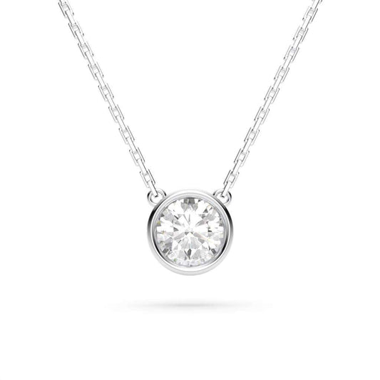 Round bezel necklace (Natural)