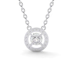 Load image into Gallery viewer, Round Halo Necklace (L-G)
